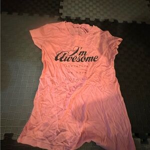 Wound Up Pink Cotton Blend Tee